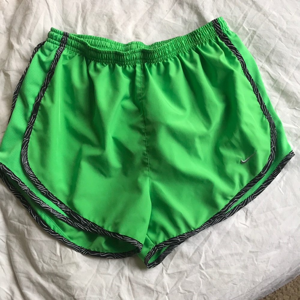 Nike Dri-Fit neon green shorts
